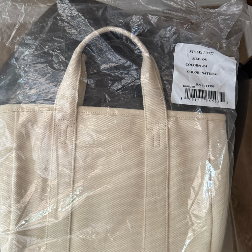 Tory Burch Limited Edition Mini Mercer Canvas Tote.